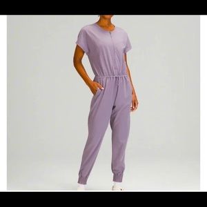 Lululemon Short Sleeved Zippered Jumpsuit